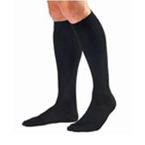 Image of Knee-High Extra-Firm Opaque Compression Stockings Medium, Black