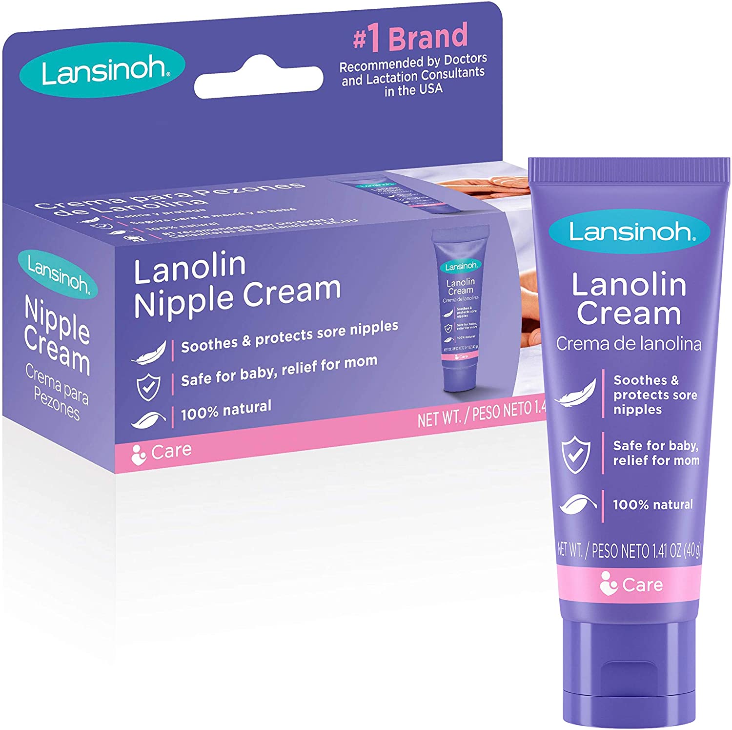 100% Lanolin Free, Organic Nipple Crack Nipple Cream for