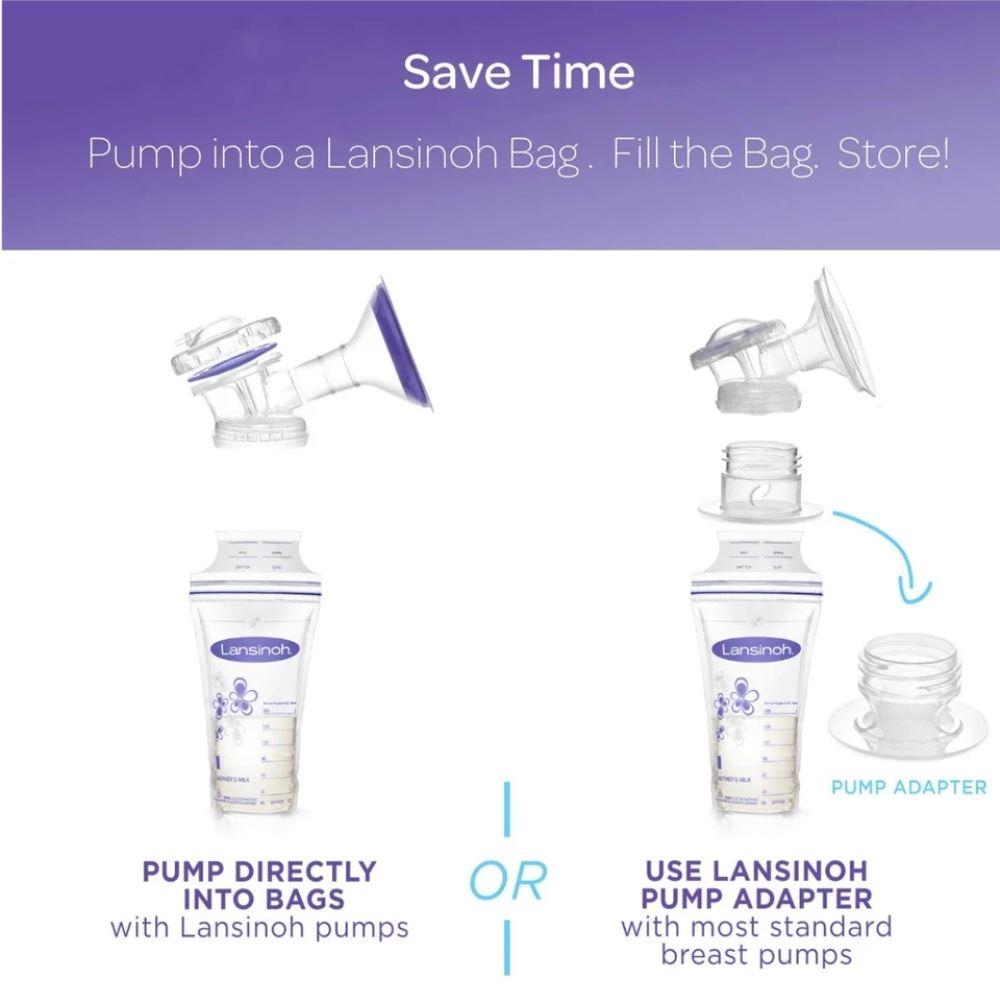 Pump Directly into our Breastmilk Storage Bags Using Your Lansinoh Pump! -  YouTube