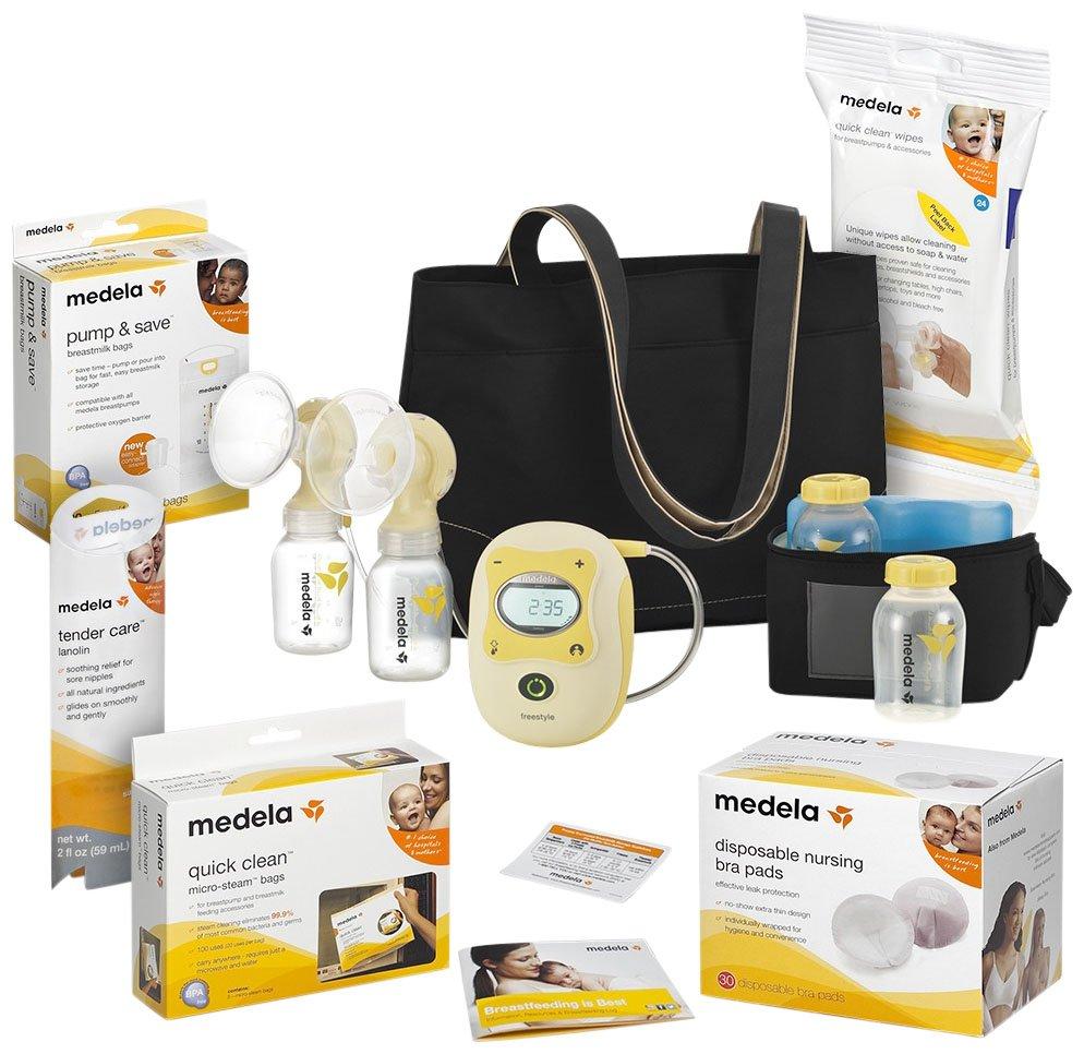 Medela - Freestyle Pump + 3-in-1 Pumping Bra + Milk Storage Bags