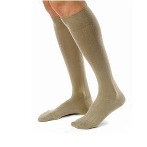 Image of Men's Knee-High Ribbed Compression Socks Medium, Khaki