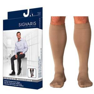 Image of Midtown Microfiber Calf with Grip-Top, 30-40, Large, Long, Closed, Tan Khaki