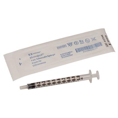 Monoject™ Standard Tuberculin Syringe 1mL, Regular Tip, Single-Use