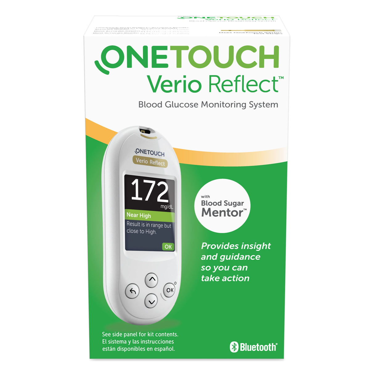 OneTouch Verio Flex Blood Glucose Meter | Glucose Monitor For Blood Sugar  Test Kit | Includes Blood Glucose Monitor, Lancing Device, and 10 Sterile