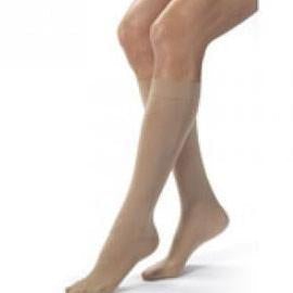 Image of Opaque Knee-High Moderate Compression Stockings Large, Natural