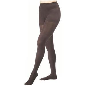 Image of Opaque Pantyhose, 20-30 mmHg, Large, Closed Toe, Classic Black