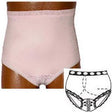 Image of OPTIONS Ladies' Basic with Built-In Barrier/Support, White, Center Stoma, Small 4-5, Hips 33" - 37"