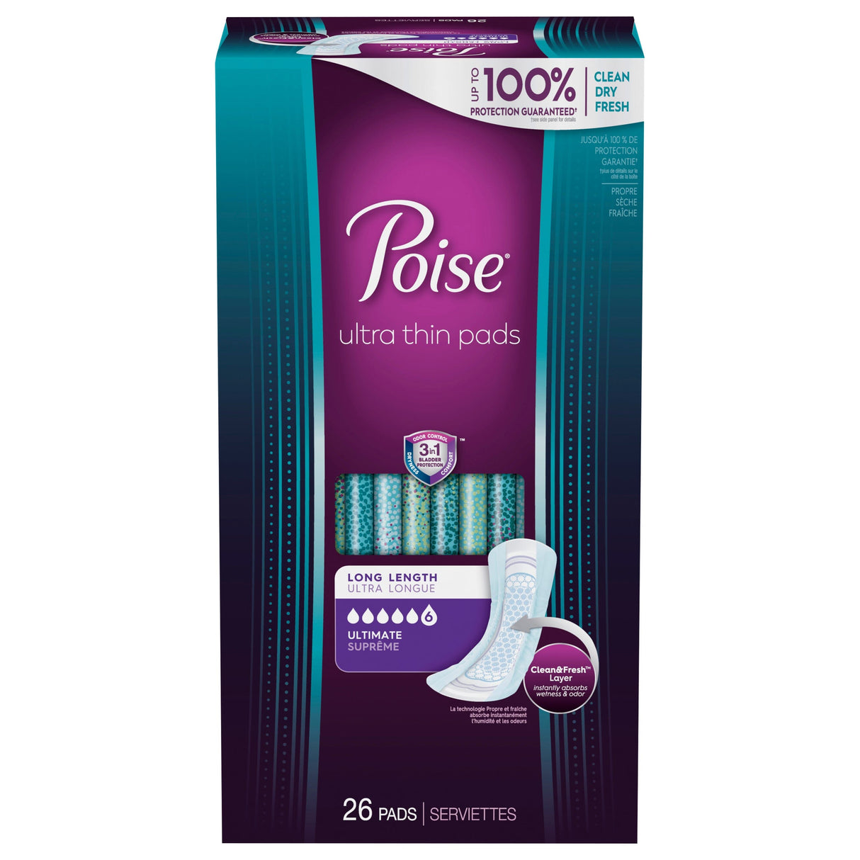 Poise Ultra Thin Women's Incontinence Pads (Without Wings) – Save Rite  Medical