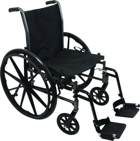 Image of ProBasics K3 Lightweight Wheelchair with 18" x 16" Seat, Flip-Up Height Adj Desk Arms, Swing-Away Footrests