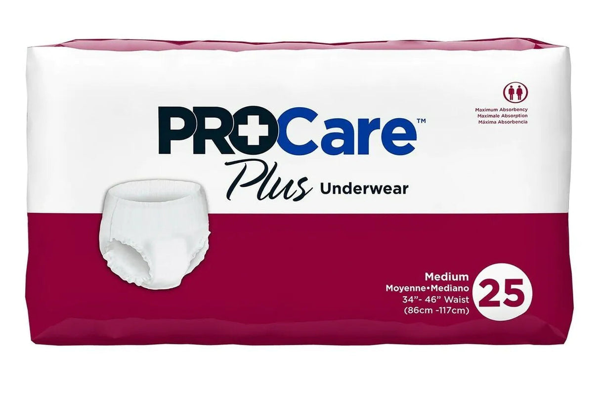 Prevail Super Plus Underwear - Small/Medium, White, 34 - 46