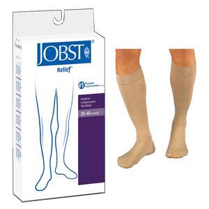 Image of Relief Knee-High, 30-40, Small, Petite, Closed, Beige