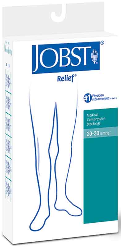 Image of Relief Knee-High Firm Compression Stockings Medium, Black