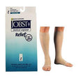 Image of Relief Knee-High with Silicone Band, 20-30, X-Large, Full Calf, Open Toe, Beige