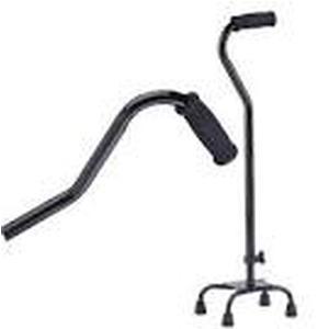 Image of Small Base Quad Cane, Black