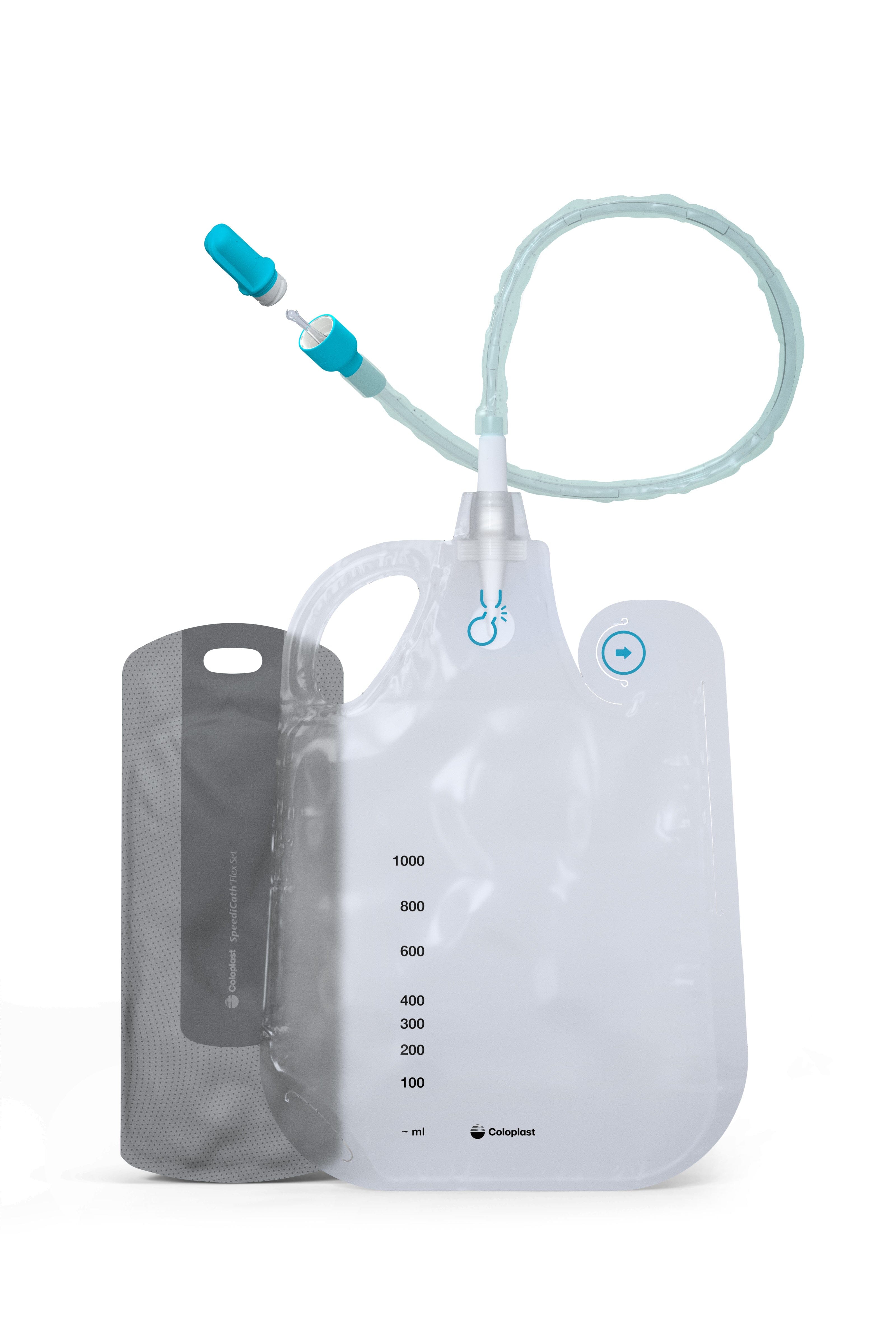 Medline Drainage Bag with Antireflux Tower at IndeMedical.com