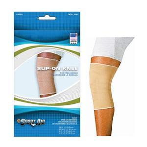 Image of Sportaid Knee Brace Slip-On, Beige, Medium, 14.5" - 17"