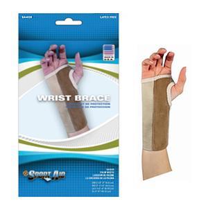 Image of Sportaid Wrist Brace, Palm Stay, Beige, Left, Medium