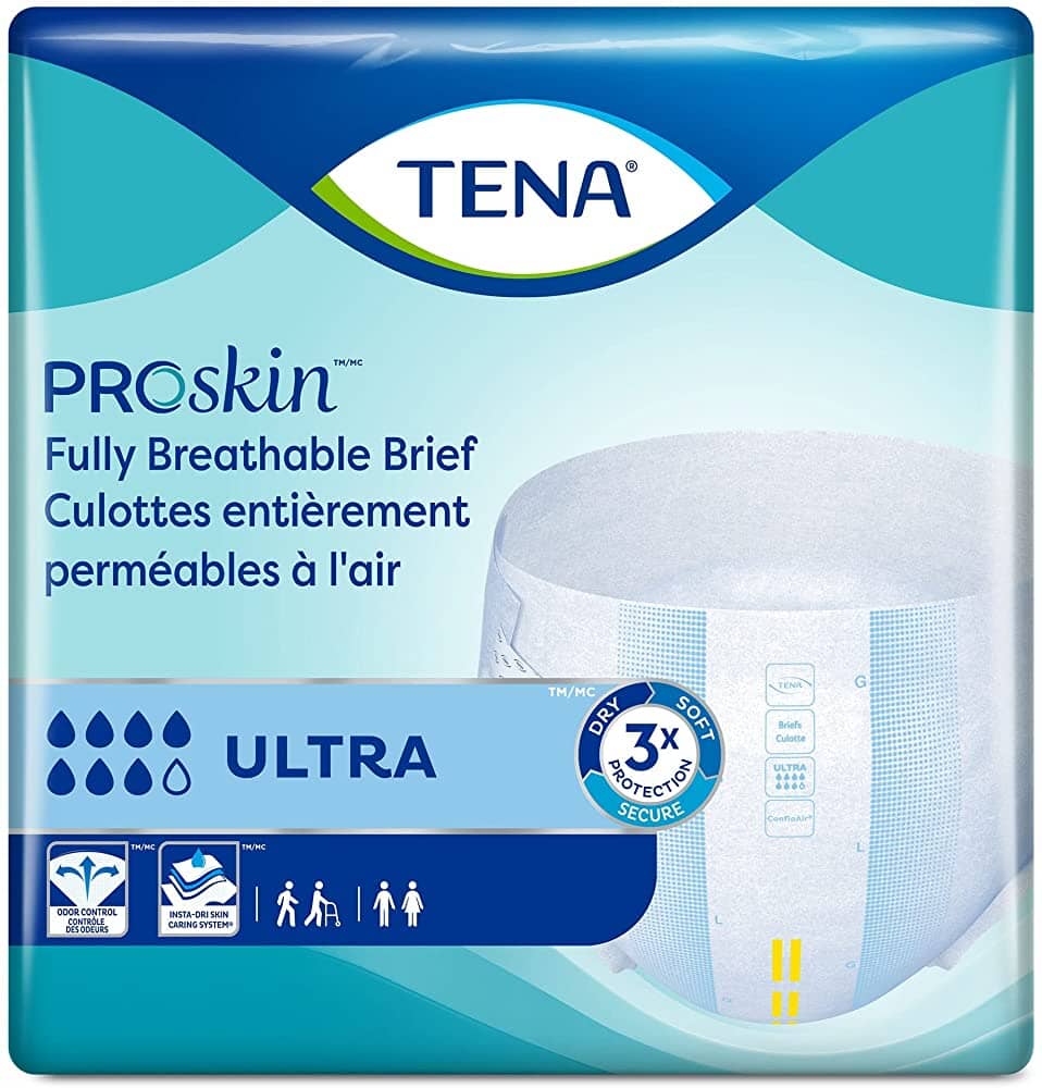 TENA ProSkin Ultra Incontinence Briefs Fully Breathable Save