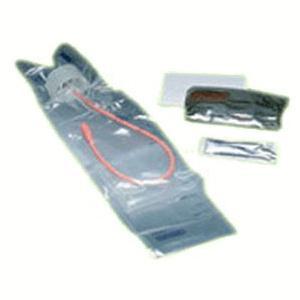 Image of TOUCHLESS Male Red Rubber Intermittent Catheter Kit 14 Fr 550 mL