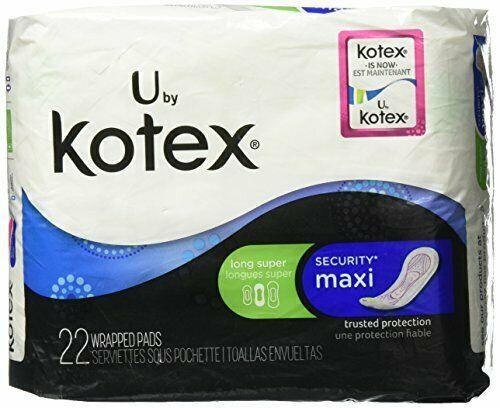 U by Kotex Security Maxi Pads, Long Super, Fragrance-Free
