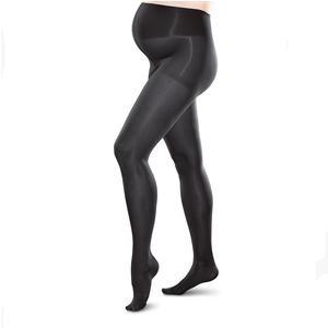 Image of UltraSheer Moderate Compression Maternity Pantyhose Medium, Black