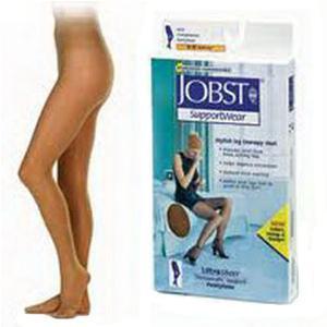 Image of UltraSheer Supportwear Women's Mild Compression Pantyhose Small, Silky Beige