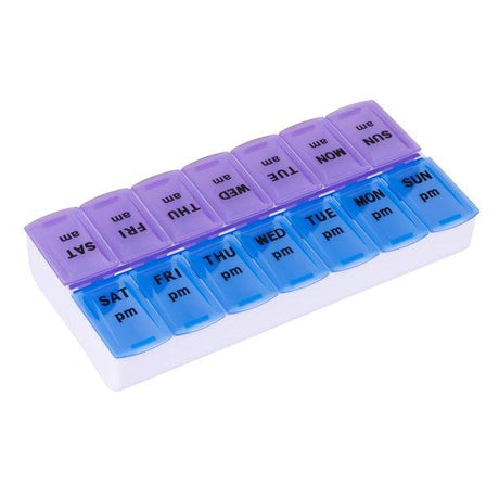 Image of Weekly Twice-A-Day Pill Organizer, 7-Day Capacity